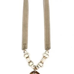 Twine + Twig Antler Burr Necklace | B+ W 12 Twine + Twig Antler Burr Necklace | B+ W