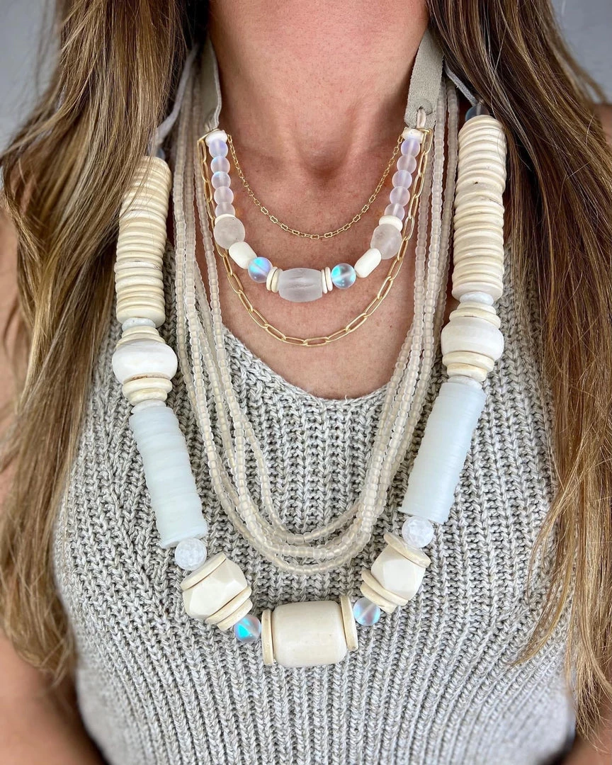 Twine + Twig Stacked Classic Necklace | Miami B+W Collection 4 Twine + Twig Stacked Classic Necklace | Miami B+W Collection