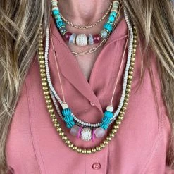 Twine + Twig Palm Layer Necklace Set Palm Collection