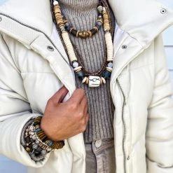 Twine + Twig Stacked Classic Necklace | Stone Stone Collection 11 Twine + Twig Stacked Classic Necklace | Stone Stone Collection