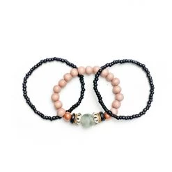 Twine + Twig Trio Stack Bracelet Set | Neutral | Campaign Zero Charity Collection