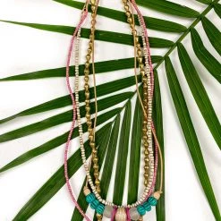 Twine + Twig Palm Layer Necklace Set Palm Collection