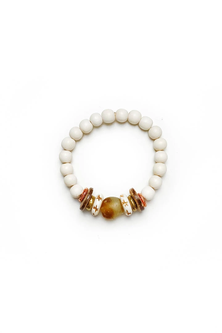 Twine + Twig Neutral Collection Single Stack Bracelet | Sunkissed 1 Twine + Twig Neutral Collection Single Stack Bracelet | Sunkissed