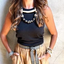 Twine + Twig Antler Tip Classic Necklace | B + W B+W Collection