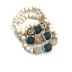 Twine + Twig Bracelets Trio Stack Bracelet Set | Indigo