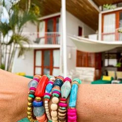 Twine + Twig Tropic Collection Metal Single Stack Bracelet | Tropic