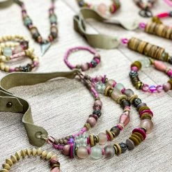 Twine & Twig Layered Classic Necklace | Pink + Pavé Pink + Pavé Collection