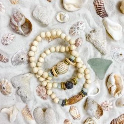 Twine + Twig Sea Glass Collection Trio Stack Bracelet Set | Sea Glass