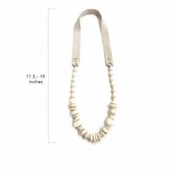 Twine + Twig Long Classic Necklace | Black Batik B+W Collection 5 Twine + Twig Long Classic Necklace | Black Batik B+W Collection