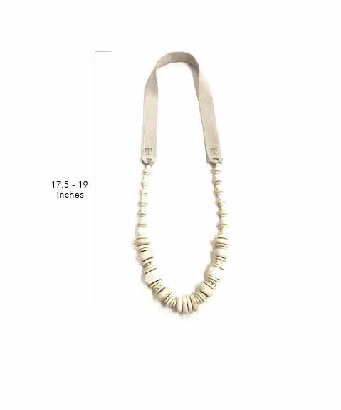 Twine + Twig Long Classic Necklace | Black Batik B+W Collection 3 Twine + Twig Long Classic Necklace | Black Batik B+W Collection