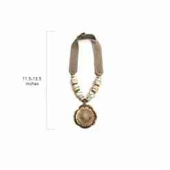 Twine + Twig Mid Antler Burr Necklace | B + W B+W Collection