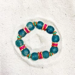 Twine + Twig Glass Stack Bracelet | Tropic