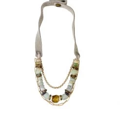 Twine + Twig Sea Glass Collection Slim Chain Necklace | Sea Glass