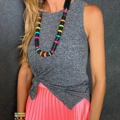 Twine + Twig Stacked Classic Necklace | Electric Black Tones Collection