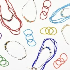 Twine + Twig Fiesta Collection Simple Seed Bracelet | Orange