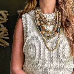 Twine + Twig Layered Classic Necklace | Desert