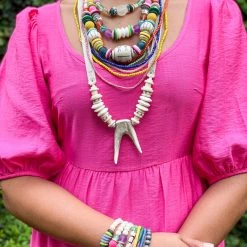 Twine + Twig Layered Classic Necklace | Fiesta Fiesta Collection 14 Twine + Twig Layered Classic Necklace | Fiesta Fiesta Collection