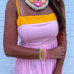 Twine + Twig Thin Seed Bracelet Set | Electric 7 Twine + Twig Thin Seed Bracelet Set | Electric