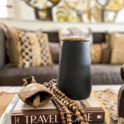 Twine + Twig Sleek Vase | Black