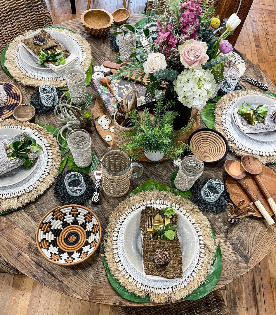 Twine + Twig Bowl + Spoon Set | Batik 6 Twine + Twig Bowl + Spoon Set | Batik