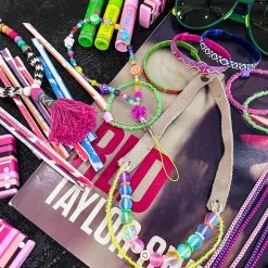 Twine + Twig Box Chain Necklace | Neon Pink Teen Collection