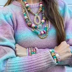 Twine + Twig Palm Layer Necklace Set Palm Collection