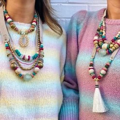 Twine + Twig Palm Layer Necklace Set Palm Collection