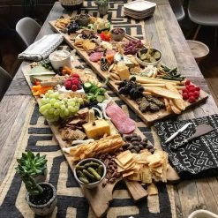 Twine + Twig Cowrie Collection Cocktail Napkin Set | Black Tribal