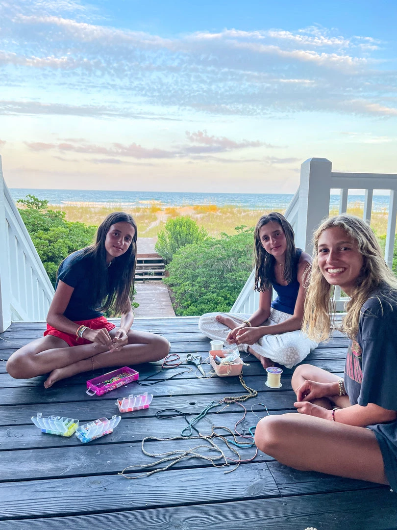 Twine + Twig Teen Vinyl Seed Bracelet | Green 12 Twine + Twig Teen Vinyl Seed Bracelet | Green