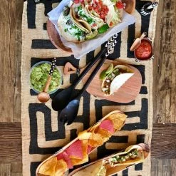 Twine + Twig Wood Cheese Board With White Bone Handle Table + Bar