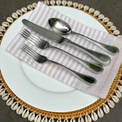 Twine + Twig Cowrie Collection Rattan Placemat With Cowrie Shell - Brown | Set Of 4 7 Twine + Twig Cowrie Collection Rattan Placemat With Cowrie Shell - Brown | Set Of 4