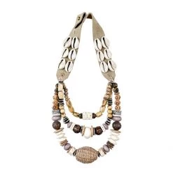 Twine + Twig Cowrie Collection Layered Classic Necklace | Cowrie