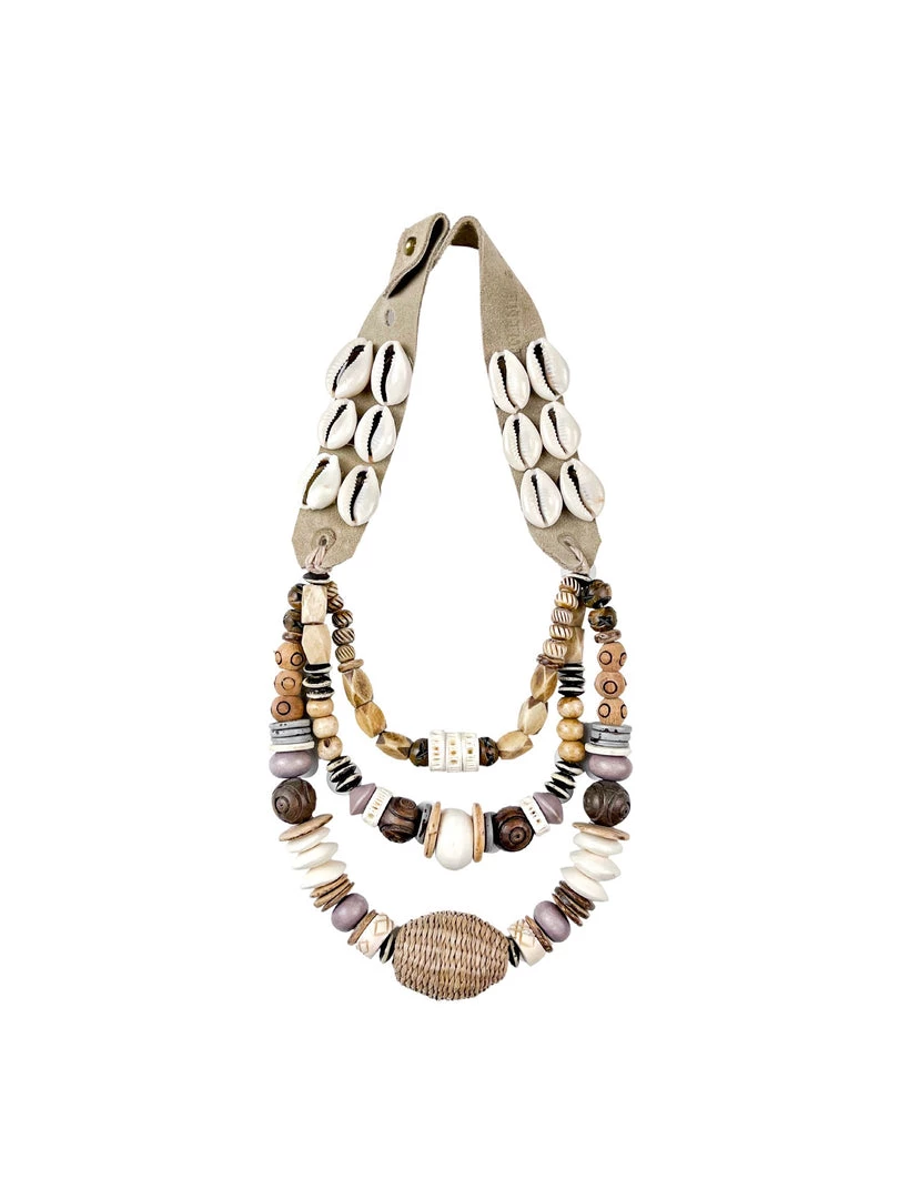 Twine + Twig Cowrie Collection Layered Classic Necklace | Cowrie 1 Twine + Twig Cowrie Collection Layered Classic Necklace | Cowrie