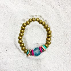 Twine + Twig Tropic Collection Metal Single Stack Bracelet | Tropic