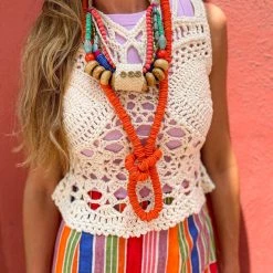 Twine + Twig Tropic Collection Knotted Layering Necklace | Yellow 12 Twine + Twig Tropic Collection Knotted Layering Necklace | Yellow