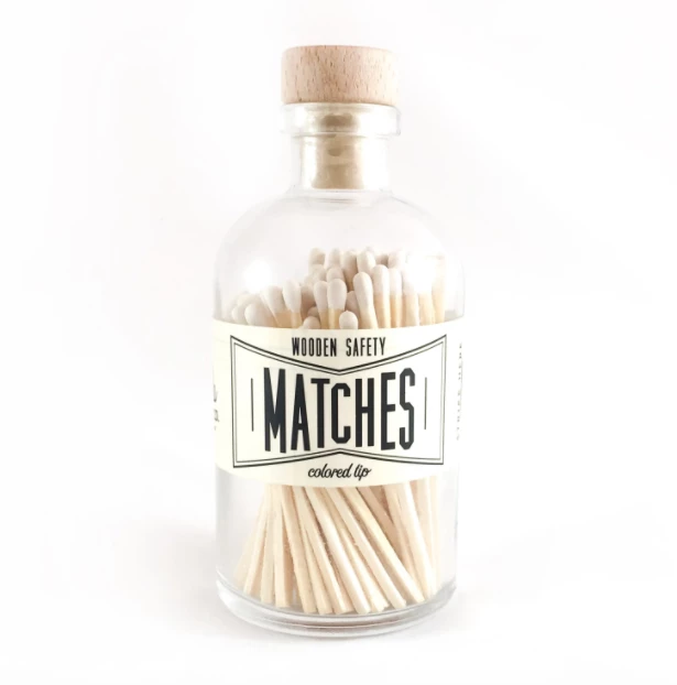 Twine + Twig White Vintage Apothecary Matches Lifestyle 1 Twine + Twig White Vintage Apothecary Matches Lifestyle