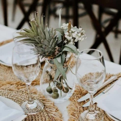 Twine + Twig Cowrie Collection Straw Raffia Placemats With Fringe - Natural | Set Of 4 7 Twine + Twig Cowrie Collection Straw Raffia Placemats With Fringe - Natural | Set Of 4