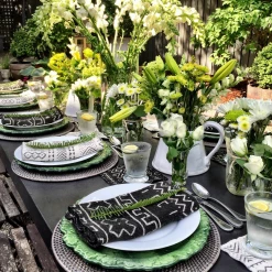 Twine + Twig Dinner Napkin Set | White Cowrie Collection 13 Twine + Twig Dinner Napkin Set | White Cowrie Collection