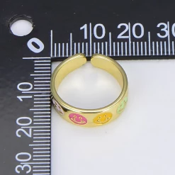 Twine + Twig Smiley Face Ring | Gold