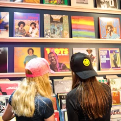 Twine + Twig Smiley Face Trucker Hat | Pink Teen Collection