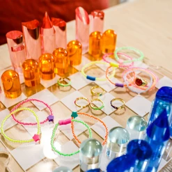 Twine + Twig Teen Collection Teen Vinyl Seed Bracelet | Orange