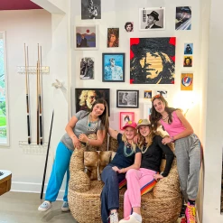 Twine + Twig Smiley Face Fluffy Slippers | Pink