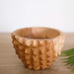 Twine + Twig Cowrie Collection Wooden Bowl