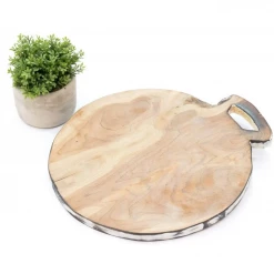 Twine + Twig Wooden Round Cutting Board