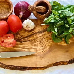 Twine + Twig Rustic Olive Wood Cutting Board