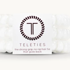 Twine & Twig Sales 28 Twine + Twig TELETIES | Coconut White | Large Teen Collection