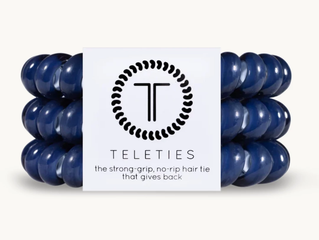 Twine + Twig TELETIES | Nantucket Navy | Large Teen Collection 1 Twine + Twig TELETIES | Nantucket Navy | Large Teen Collection