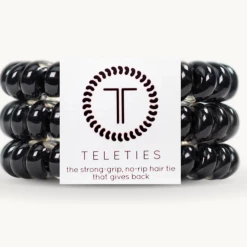 Twine + Twig TELETIES | Jet Black | Large Teen Collection