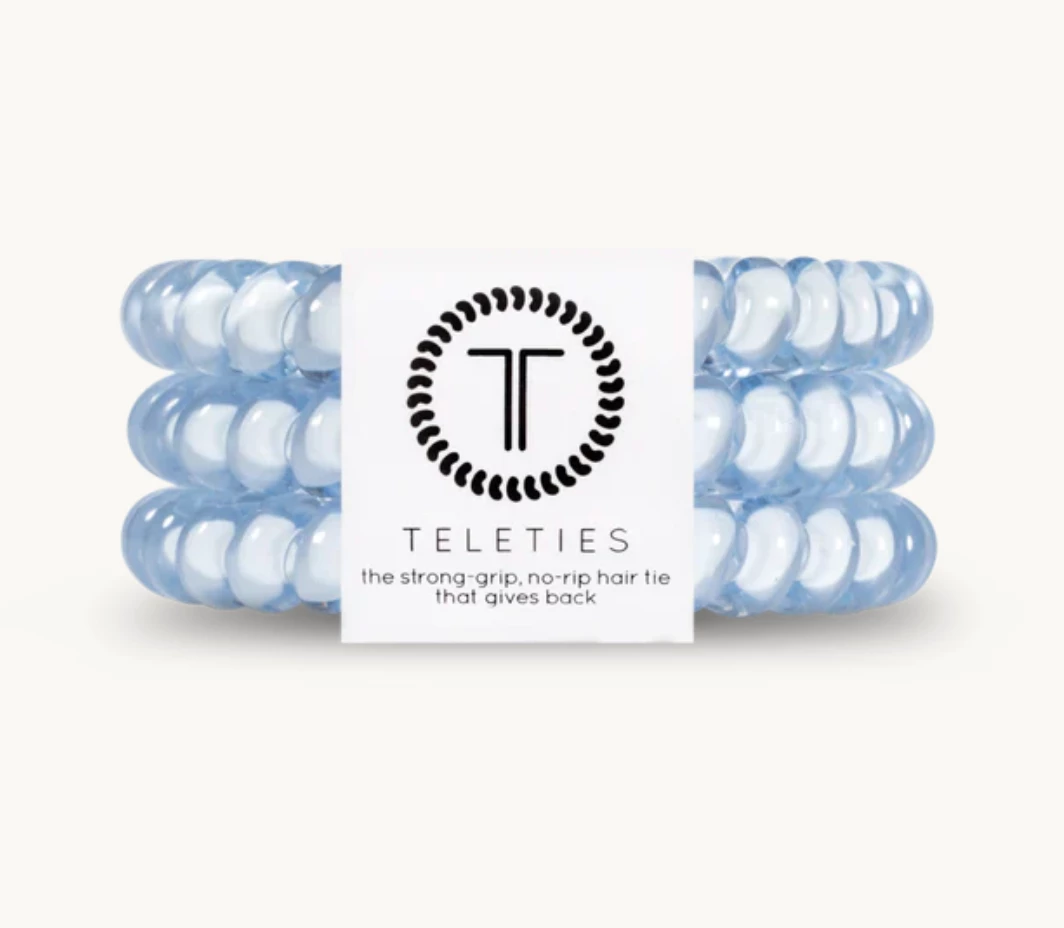 Twine + Twig Teen Collection TELETIES | Washed Denim | Small 1 Twine + Twig Teen Collection TELETIES | Washed Denim | Small