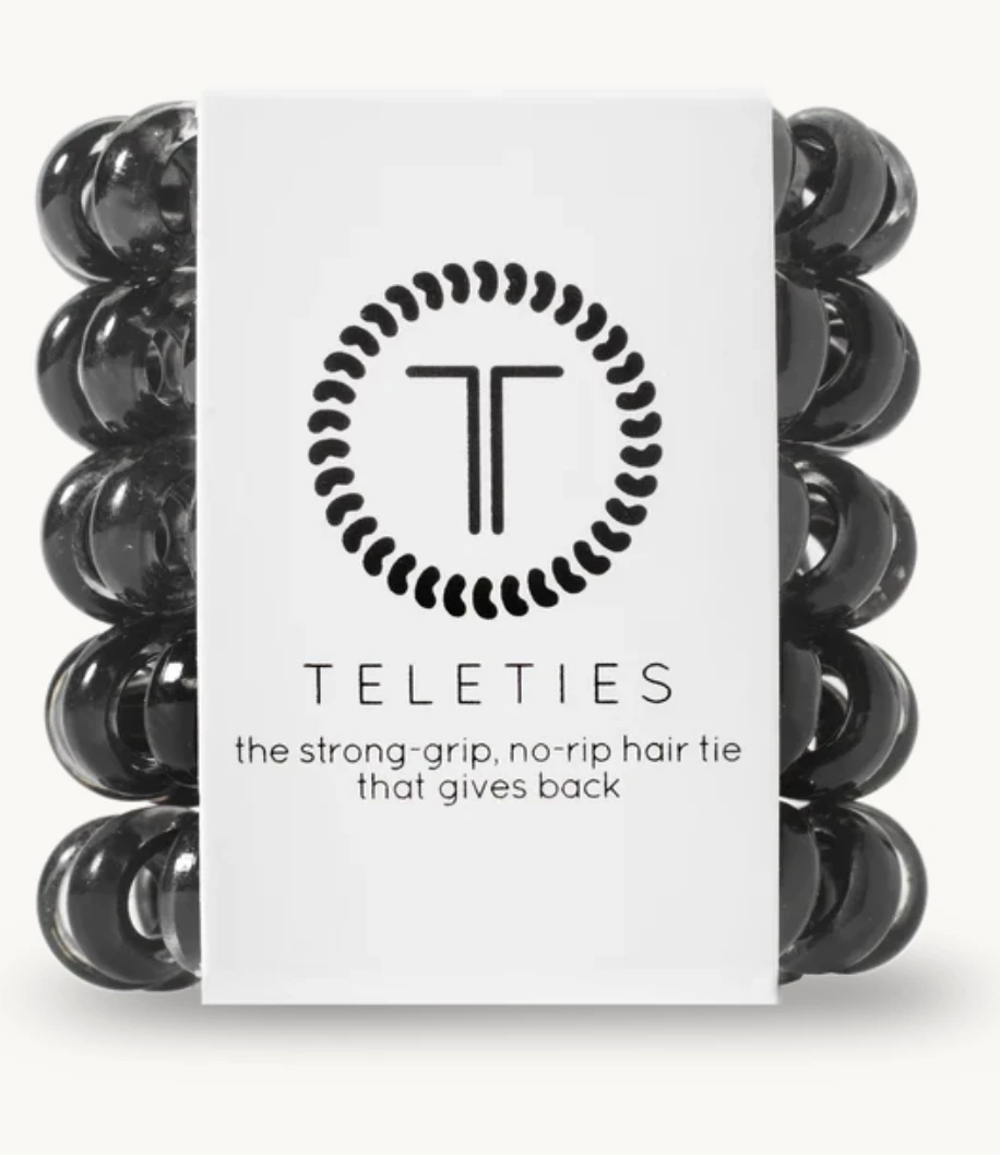 Twine + Twig TELETIES | Jet Black | Tiny Teen Collection 1 Twine + Twig TELETIES | Jet Black | Tiny Teen Collection